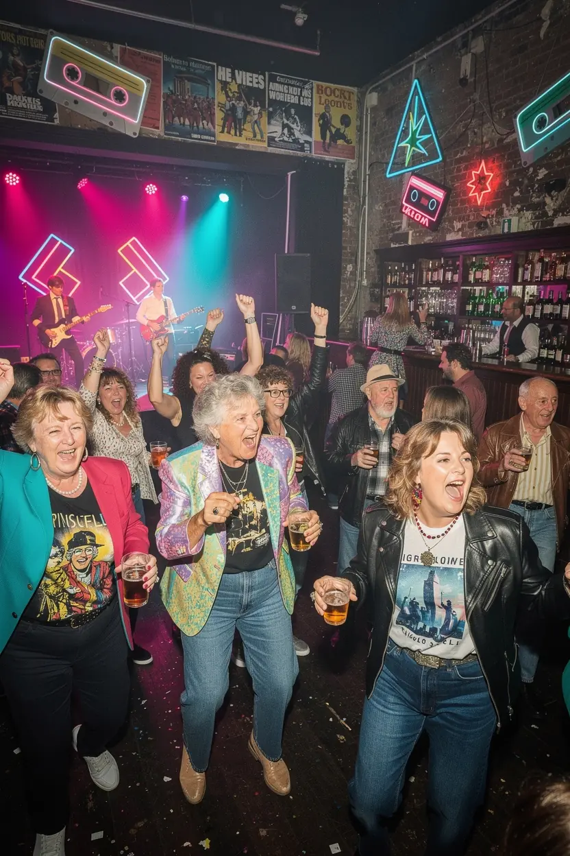 Nostalgia in live music performances for adults